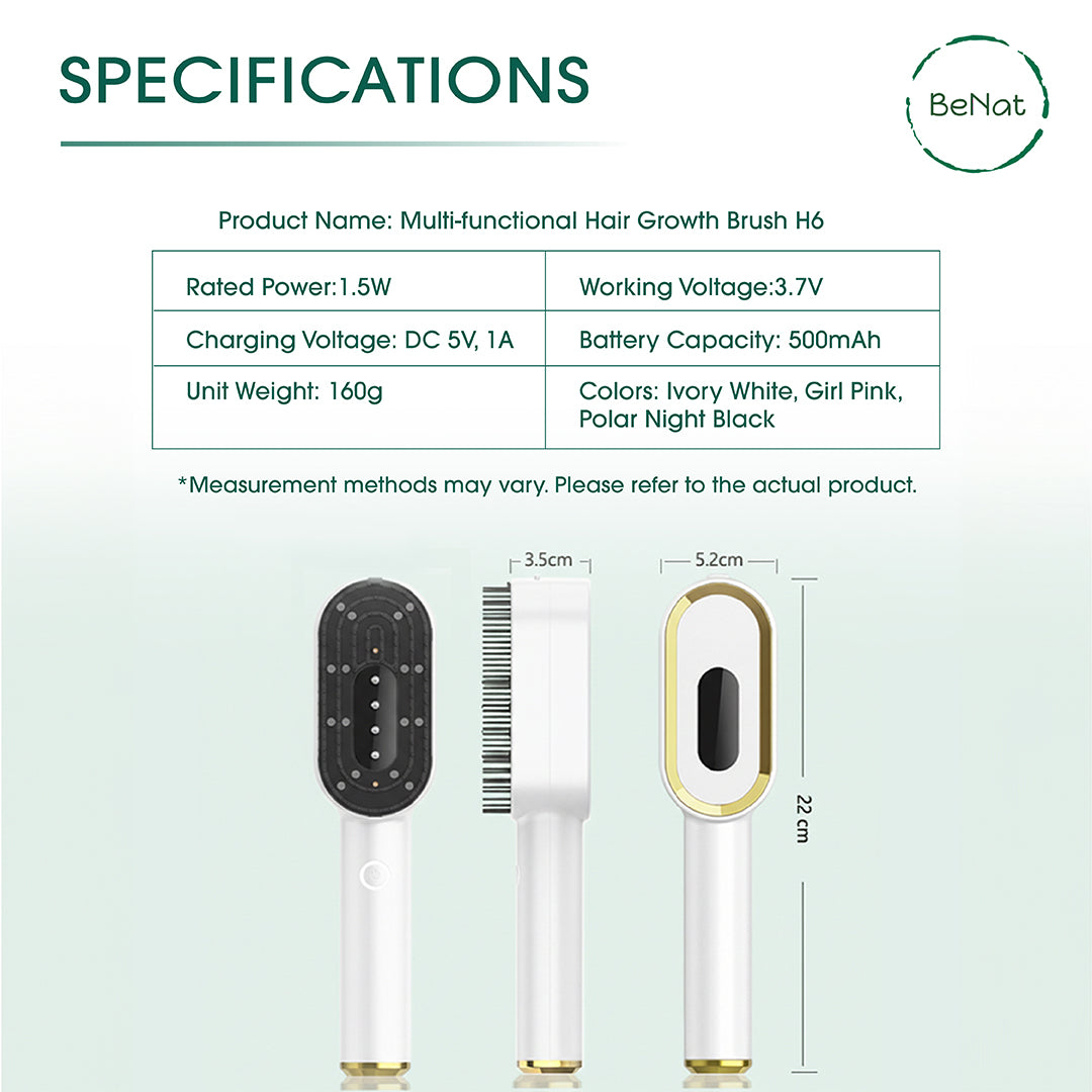 Multi-Functional 3-in-1 Scalp Massager and Oil Applicator Brush  DestGlow