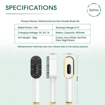 Multi-Functional 3-in-1 Scalp Massager and Oil Applicator Brush  DestGlow