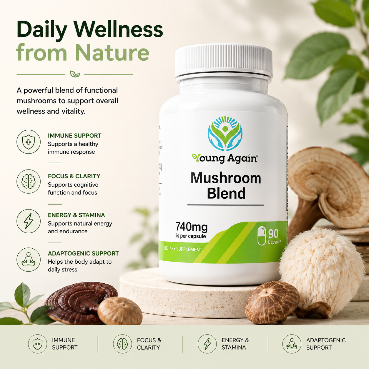 Mushroom Blend by Young Again