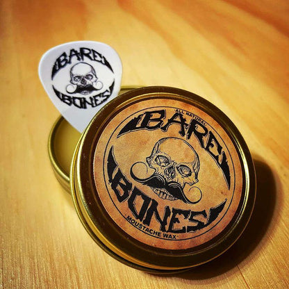 Death Grip Bare Bones All-Natural Medium Hold Mustache Wax 1 oz by Pasteur Pharmacy