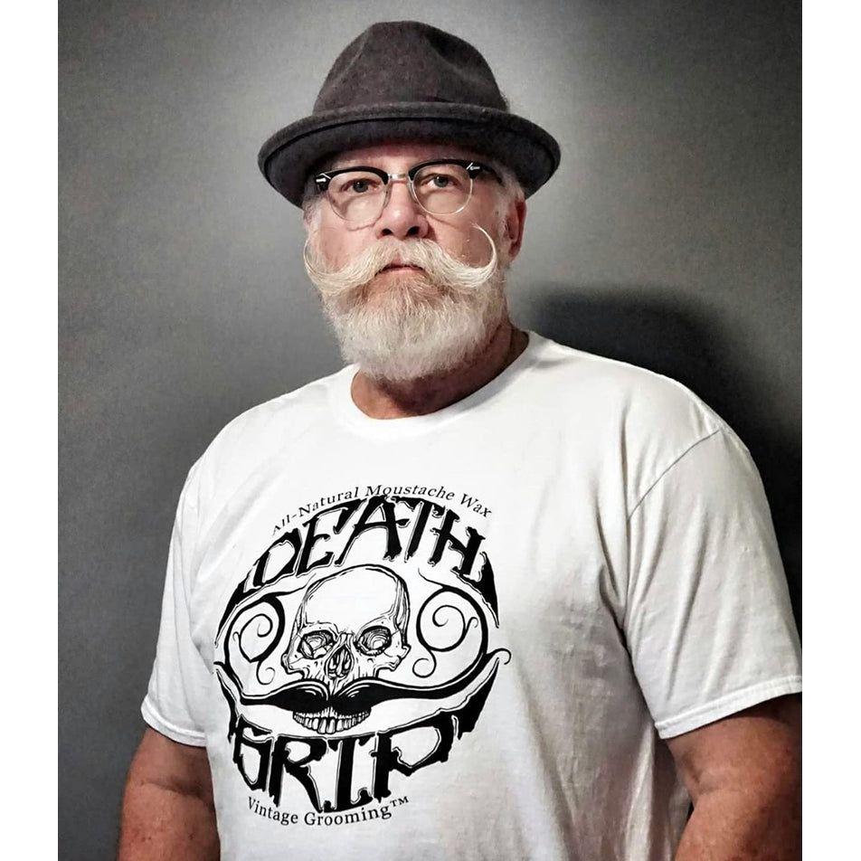 Death Grip Bare Bones All-Natural Medium Hold Mustache Wax 1 oz by Pasteur Pharmacy