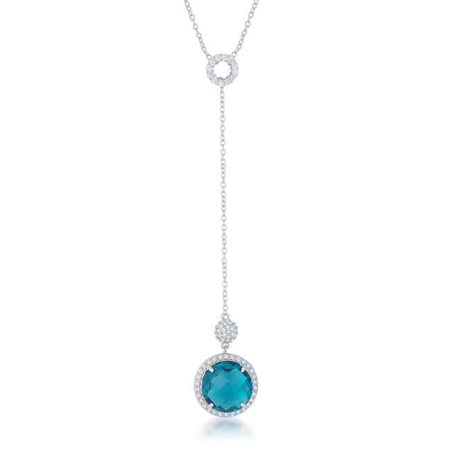 Lori 10.9ct CZ Classic Drop Lariat Necklace
