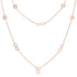 Krystal Stainless Steel Infinity Station Layer Necklace