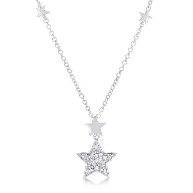 .32Ct Star Necklace with Shimmering CZ
