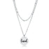 Delicate Silver Plated Necklace Loved by Avera Group