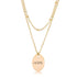 Double Chain HOPE Necklace Gold