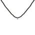 Sterling Silver Diamond Accent Black Spinel Bead Station Necklace by Bids.com