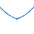Sterling Silver Diamond Accent Blue Lapis Bead Station Necklace by Bids.com