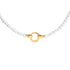 18K Yellow Gold Vermeil Pearl Strand Infinity Necklace by Bids.com
