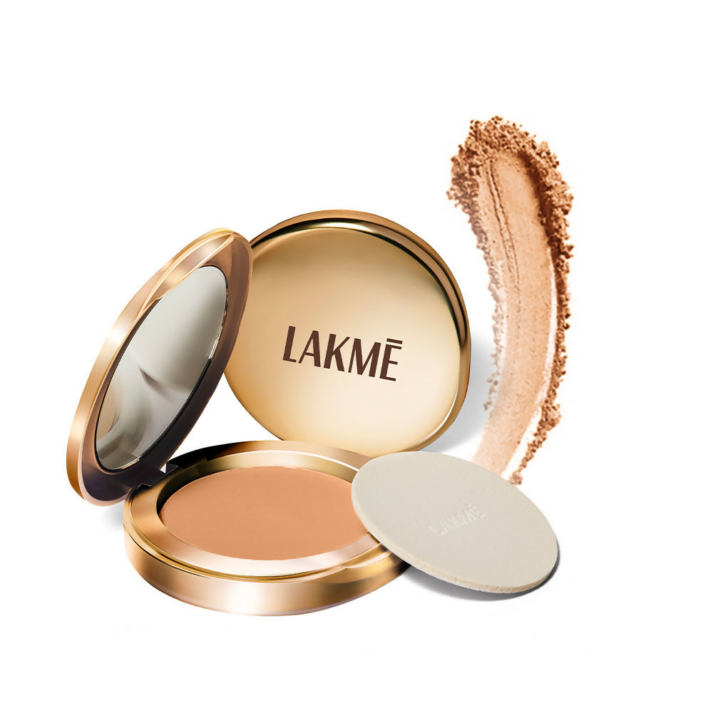 Lakme 9 To 5 Powerplay Matte Compact - Almond
