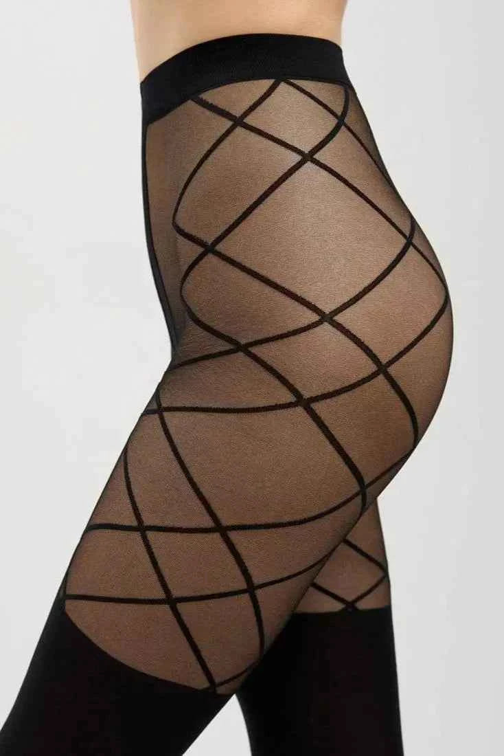 Fantasy Tights Conte Concept - Knee-highs with Diamonds
