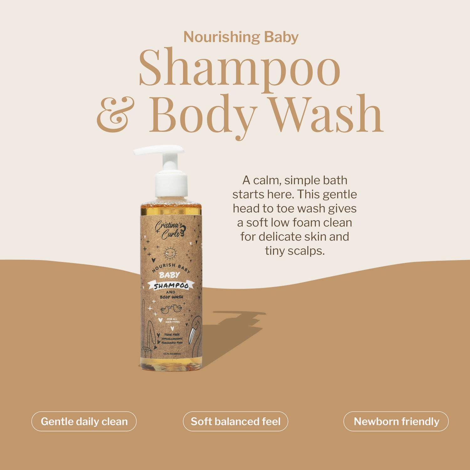 Nourishing Baby Shampoo and Body Wash by Cristina&