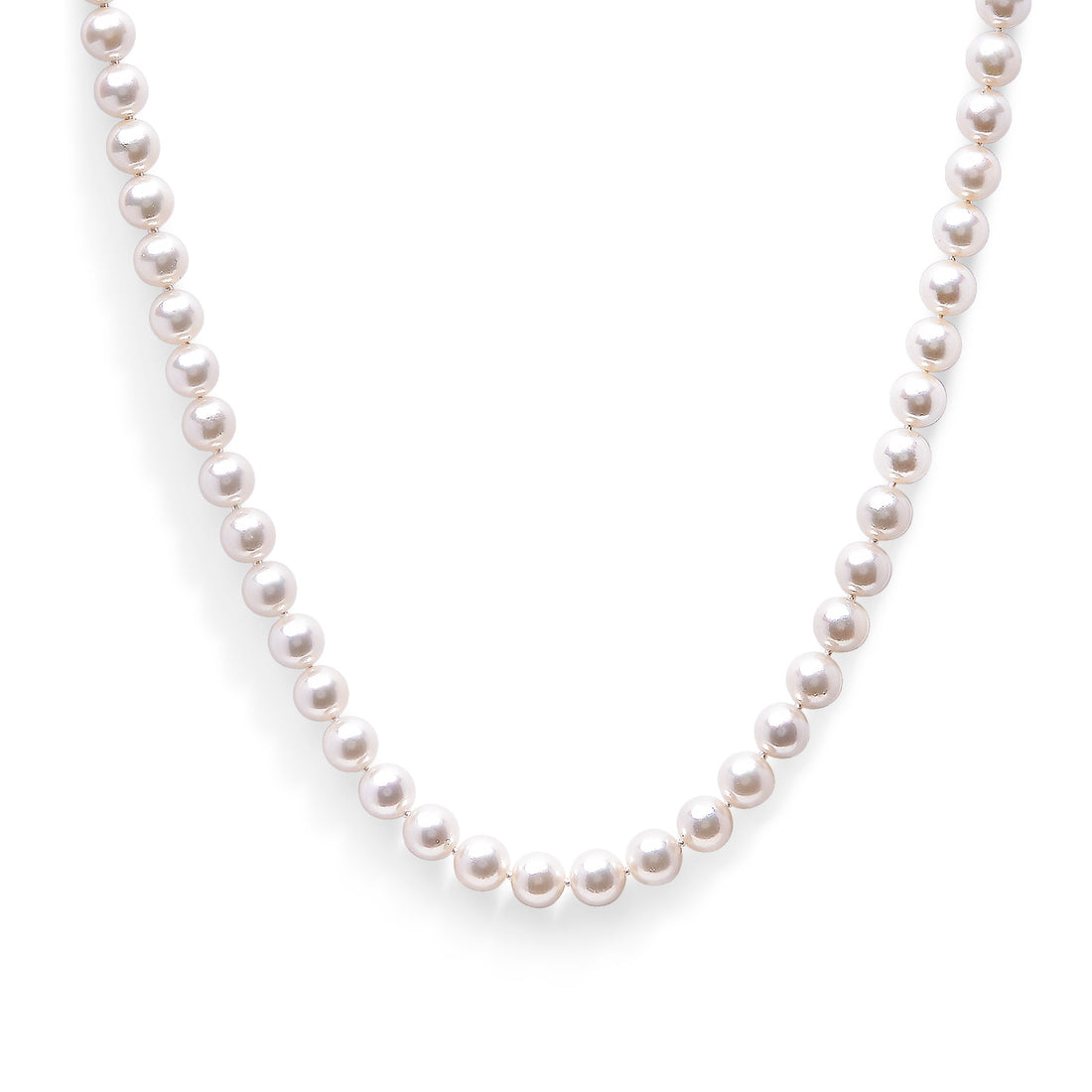 14K Yellow Gold 8.0x8.5mm Akoya Pearl Strand Necklace by Bids.com