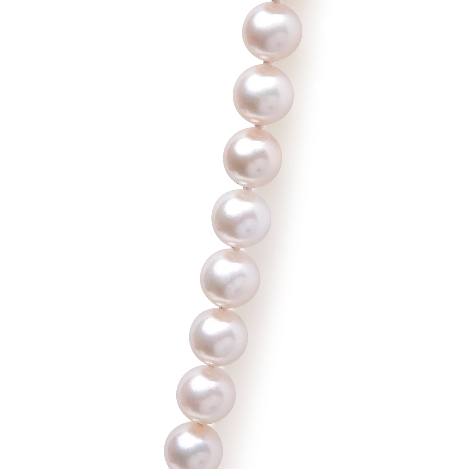 14K Yellow Gold 8.0x8.5mm Akoya Pearl Strand Necklace by Bids.com