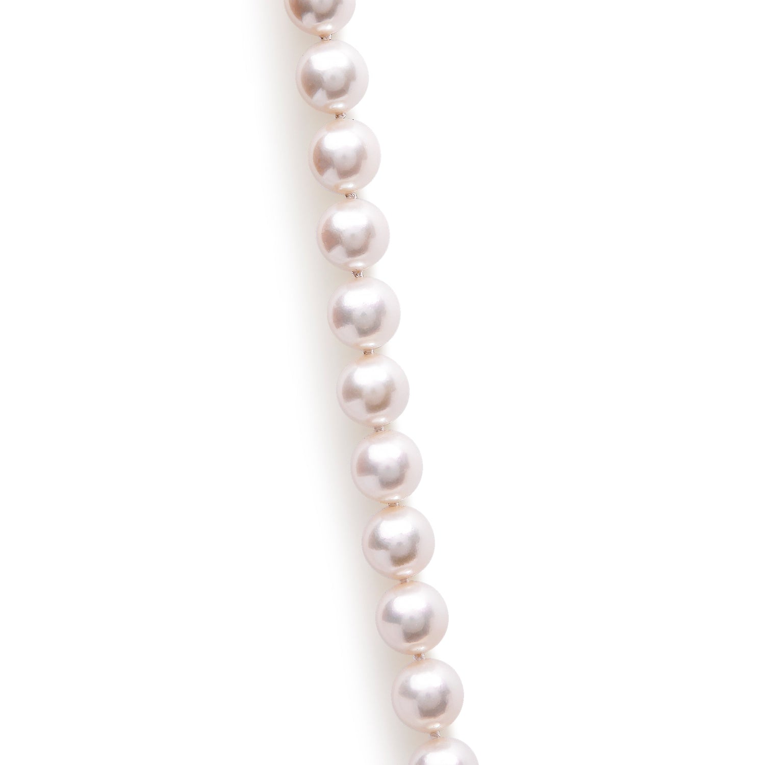 14K Yellow Gold 8.0x8.5mm Akoya Pearl Strand Necklace by Bids.com