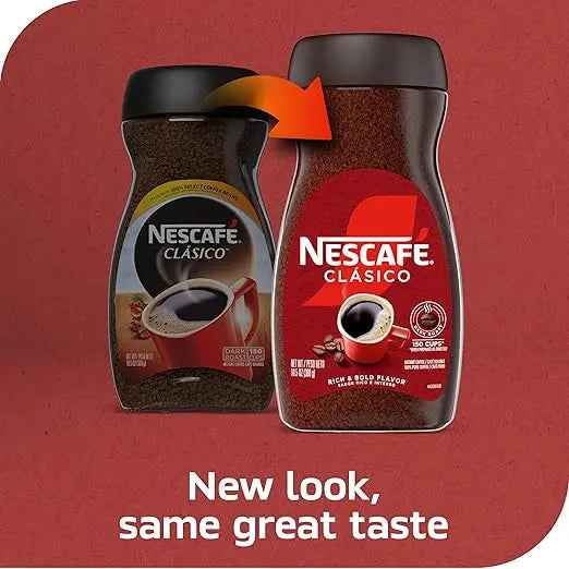 NESCAFÉ CLÁSICO Instant Coffee, Dark Roast Coffee, 1 Jar (10.5 Oz)
