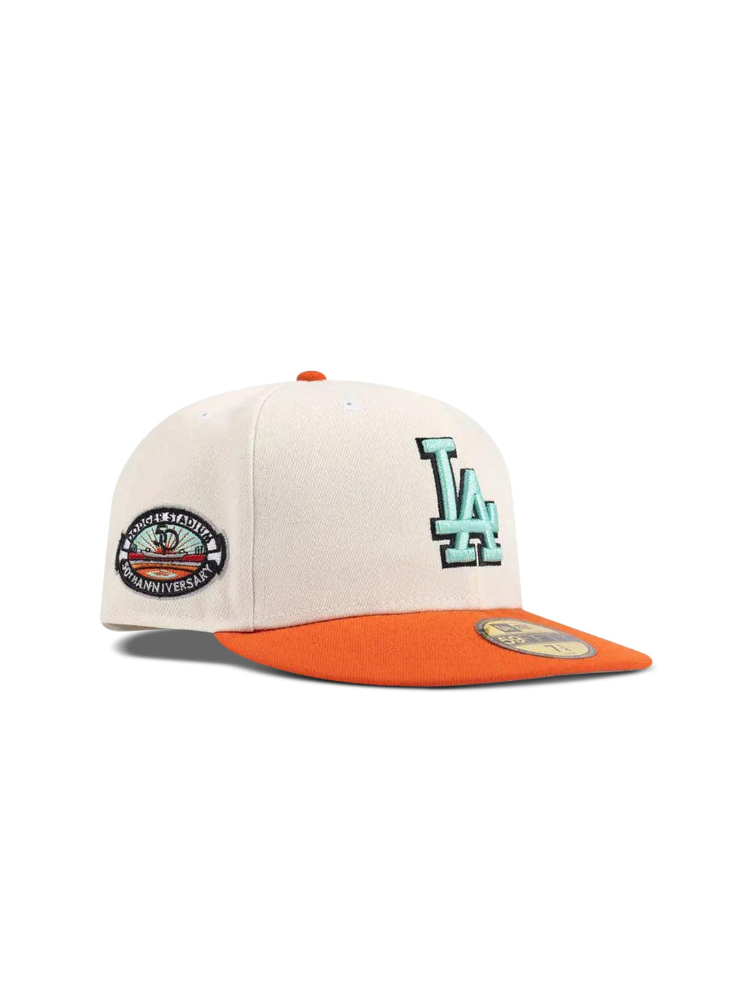 New Era 5950 Dodgers "50Th Anniversary" Patch Hat by Denim Exchange