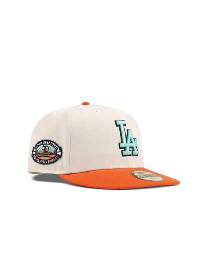 New Era 5950 Dodgers "50Th Anniversary" Patch Hat by Denim Exchange