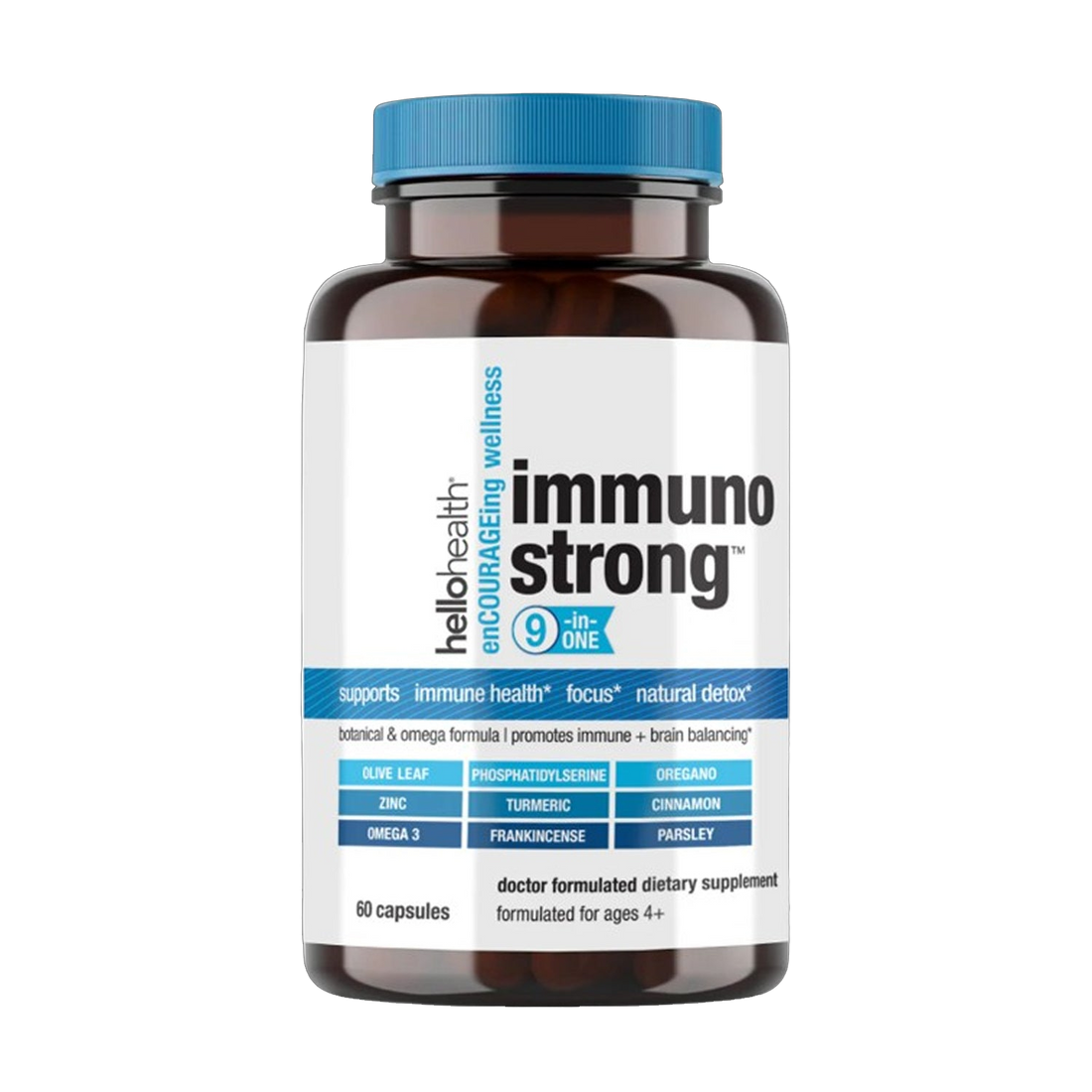 9-in-1 Immune Support Natural &amp; Detox capsules
