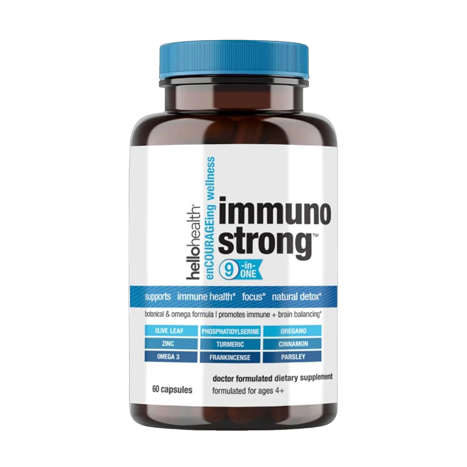 9-in-1 Immune Support Natural &amp; Detox capsules