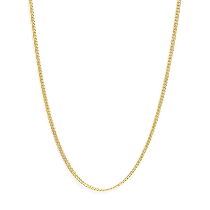 Semi-Solid 14K Yellow Gold 4.5mm Miami Cuban Chain Necklace - Unisex Chain - 22 Inches by Bids.com