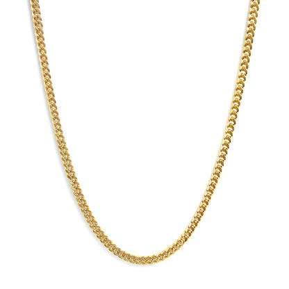 Semi-Solid 14K Yellow Gold 6.1mm Classic Miami Cuban Chain Necklace - 22 Inches by Bids.com