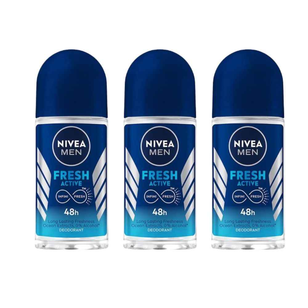 Nivea Men Fresh Active Deo Roll On 48 H Freshness