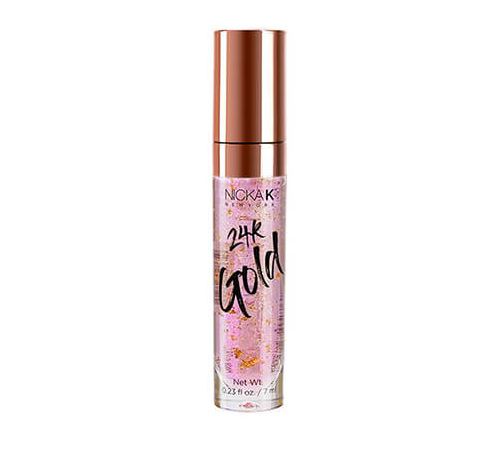 NICKA K 24K Gold Lip Gloss - Rose Gold 