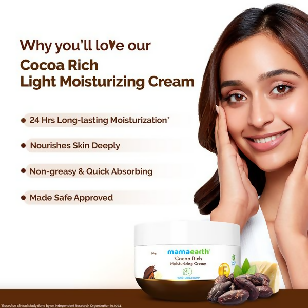 Mamaearth Cocoa Rich Moisturizing Cream with Cocoa Butter &amp; Vitamin E For Deep Nourishment