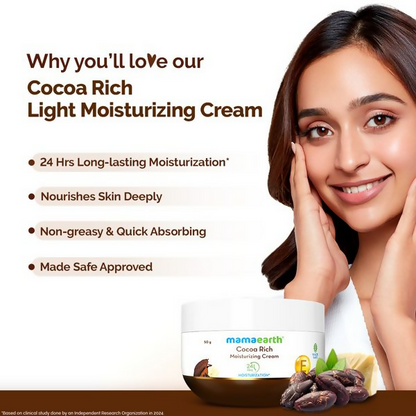 Mamaearth Cocoa Rich Moisturizing Cream with Cocoa Butter &amp; Vitamin E For Deep Nourishment
