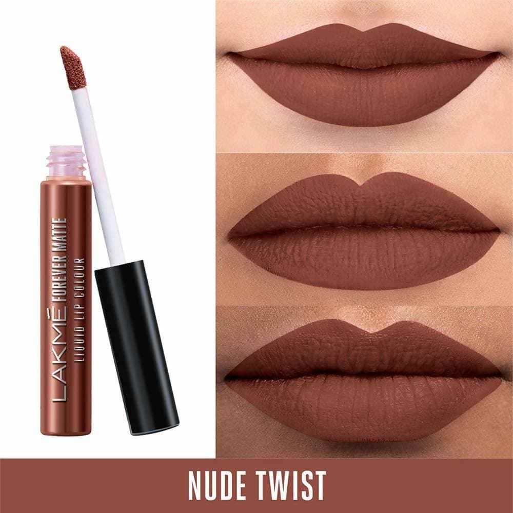 Lakme Forever Matte Liquid Lip Colour - Nude Twist