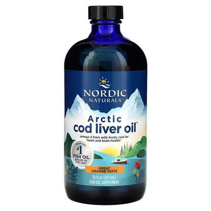 Nordic Naturals Arctic Cod Liver Oil – Orange – 473 ml (16 fl oz) by Top Vita Shop