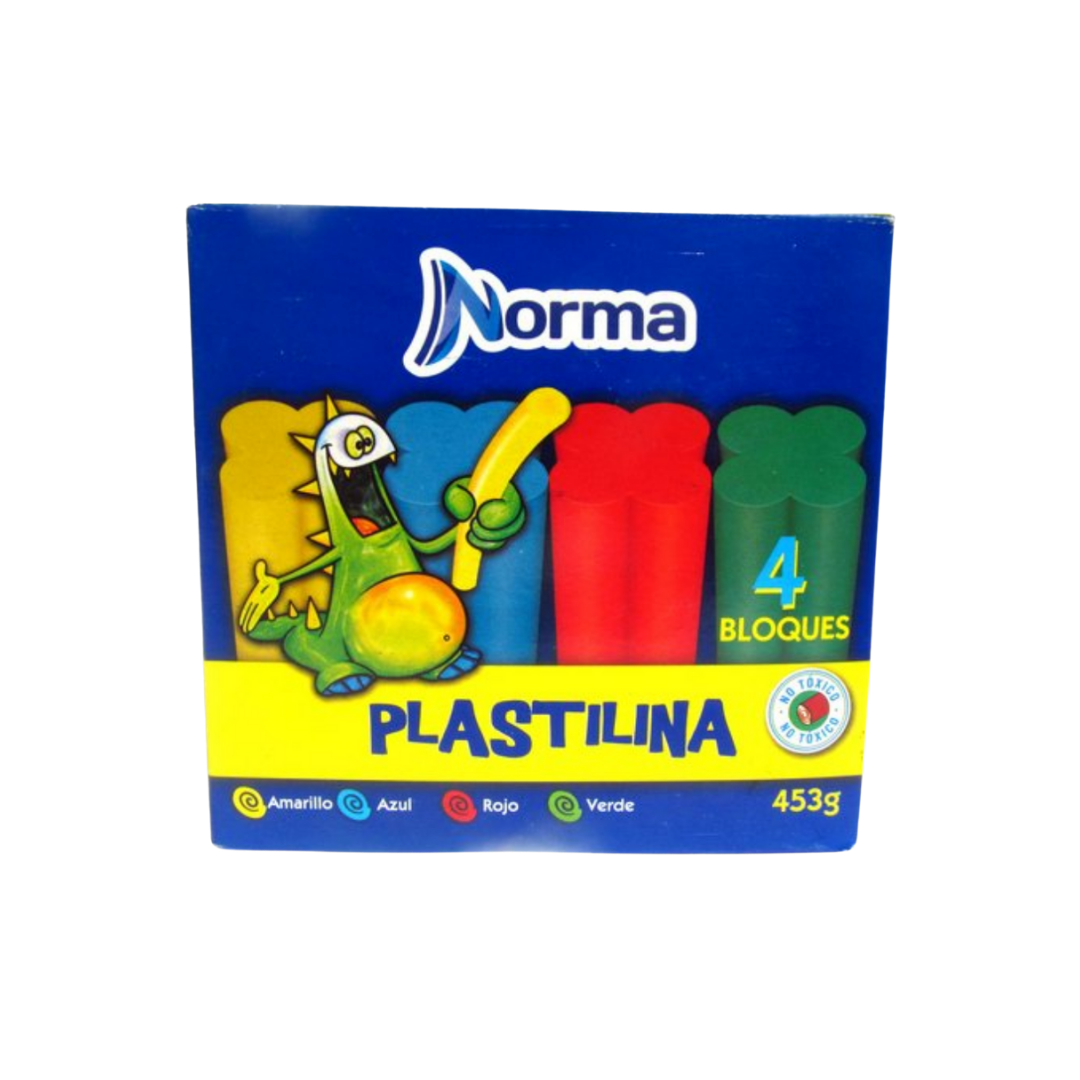 Norma Modeling Clay (4 pack, Assorted Colors) by Farmacias Savia