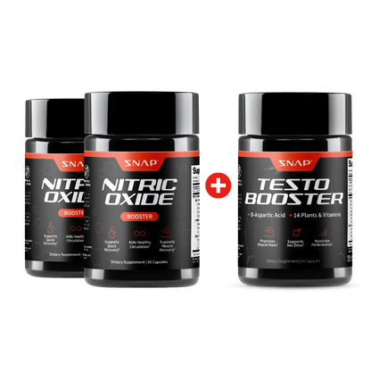 Nitric Oxide + Testo Booster (2+1 BOGO) by Snap Supplements