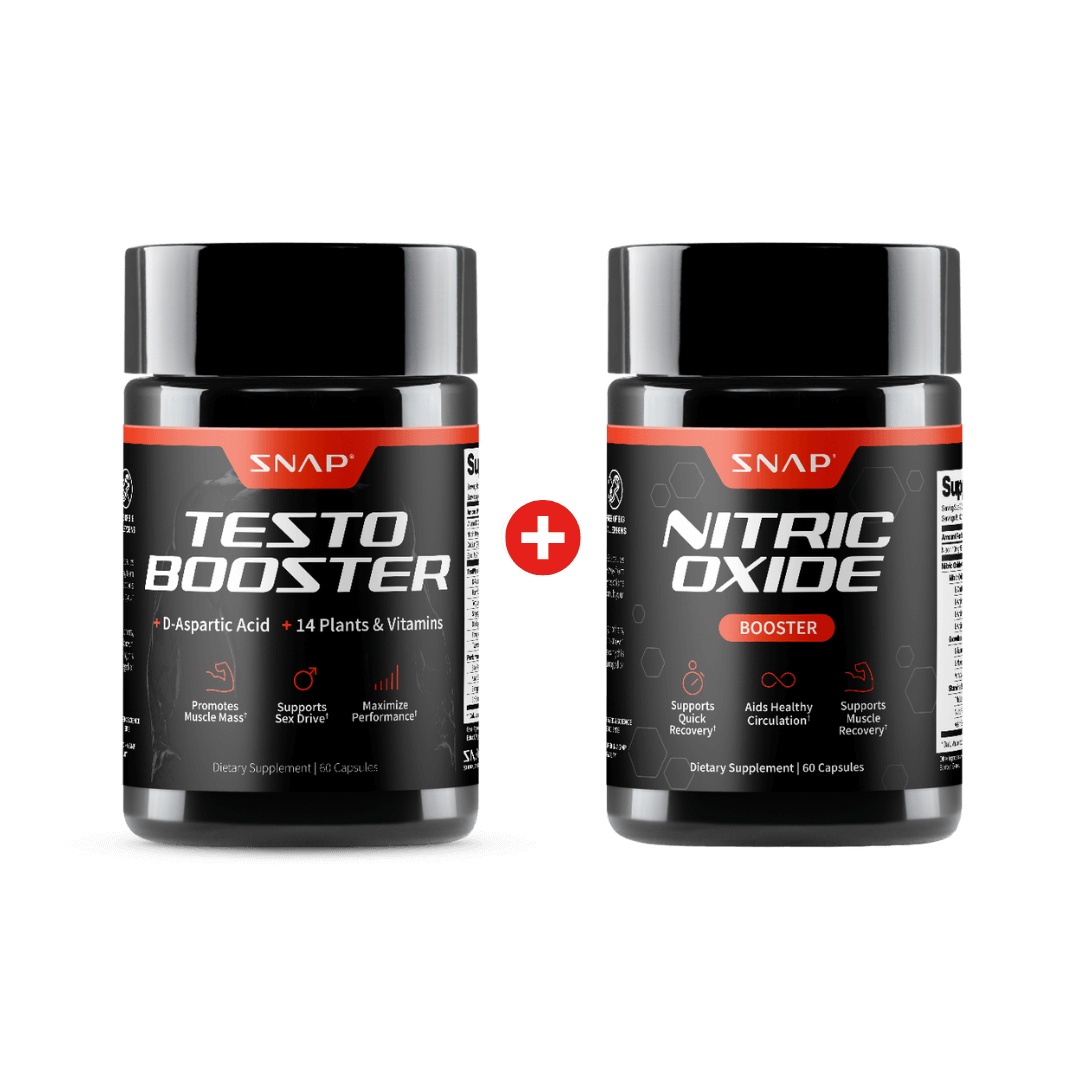 Testo Booster + Nitric Oxide BOGO by Snap Supplements