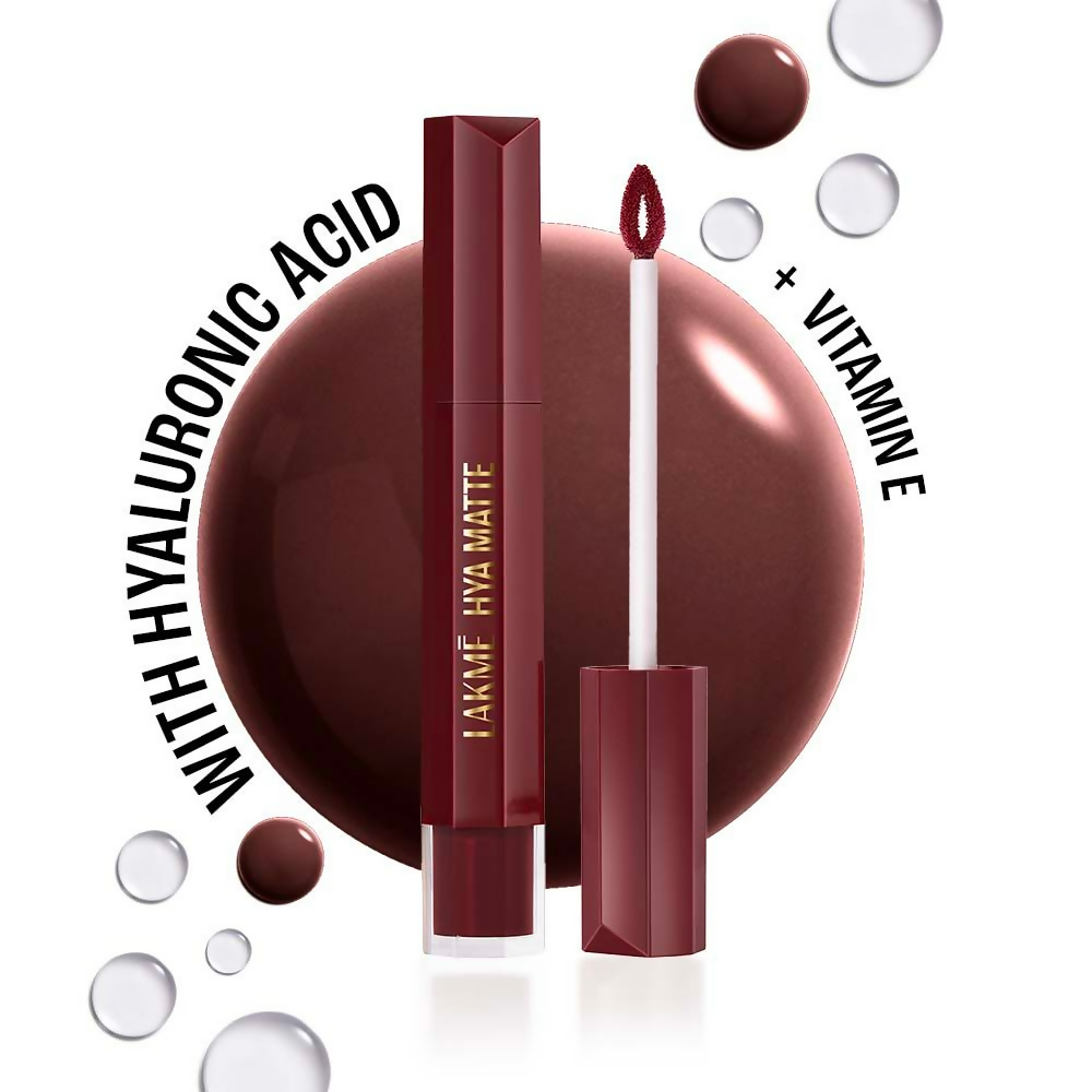 Lakme 9to5 Hya Matte Liquid Lipstick + Hyaluronic Acid - Afterhours Wine