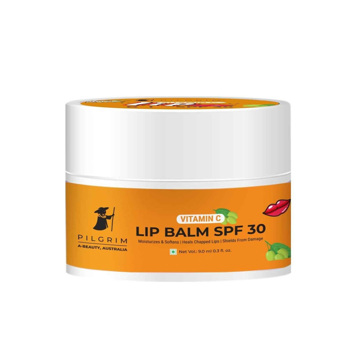 Pilgrim Vitamin C Lip Balm SPF 30 with Australian Kakadu Plum &amp; Shea Butter For Smooth Soft Lips, Soothing &amp; Hydrating Dry &amp; Chapped Lips