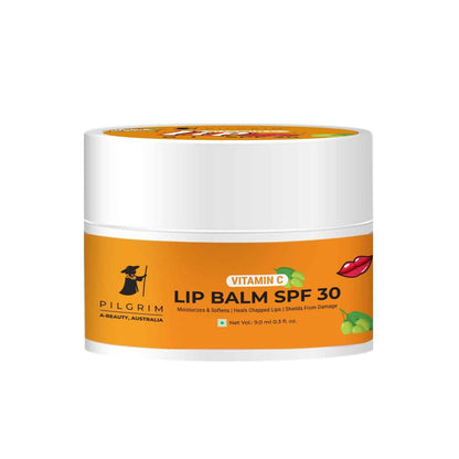 Pilgrim Vitamin C Lip Balm SPF 30 with Australian Kakadu Plum &amp; Shea Butter For Smooth Soft Lips, Soothing &amp; Hydrating Dry &amp; Chapped Lips