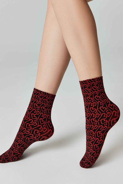 Dense Socks Conte Fantasy - "Love" Designs