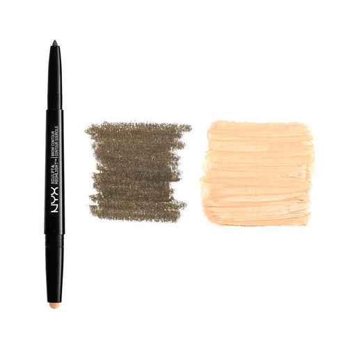NYX Sculpt &amp; Highlight Brow Contour - 05 Brunette / Cream