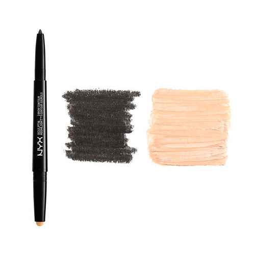 NYX Sculpt &amp; Highlight Brow Contour - 08 Black / Golden Peach