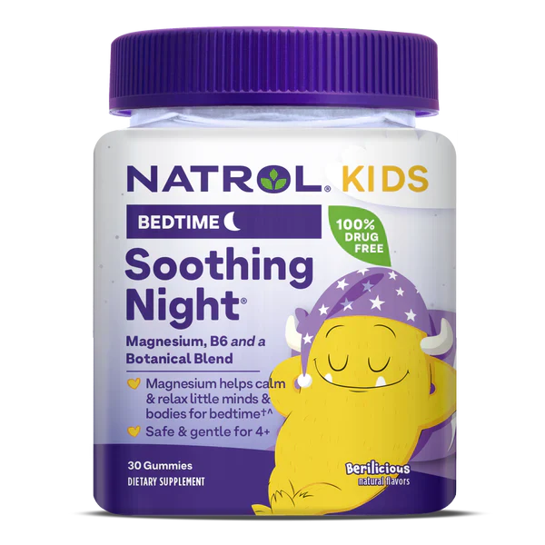 Natrol Kids Soothing Night Gummies – Berilicious | 30ct (Melatonin-Free) by Top Vita Shop