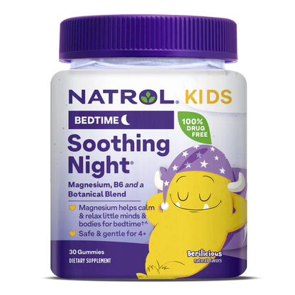 Natrol Kids Soothing Night Gummies – Berilicious | 30ct (Melatonin-Free) by Top Vita Shop