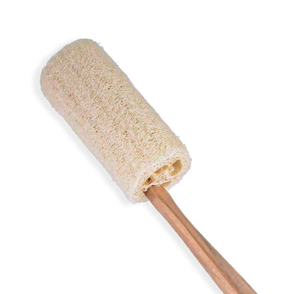 Natural Loofah Bath Brush w/Long Handle. by BeNat