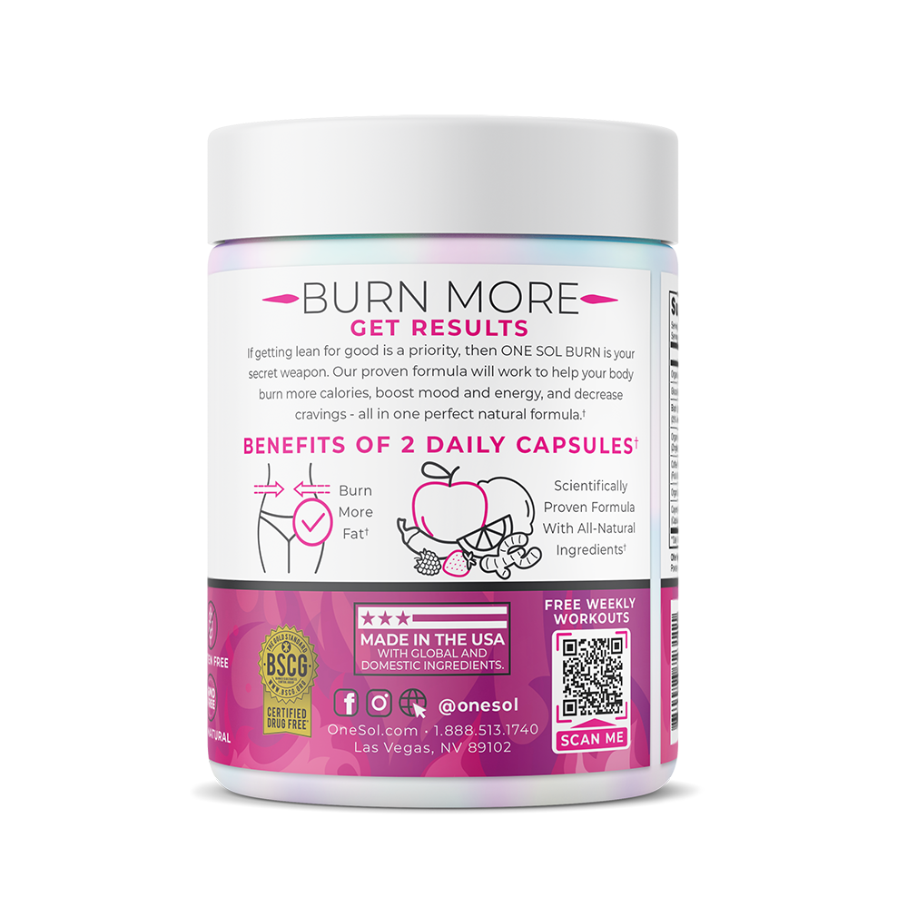 Natural Fat Burner by ONE SOL™ | Natural Plant Based Supplements