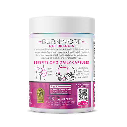 Natural Fat Burner by ONE SOL™ | Natural Plant Based Supplements