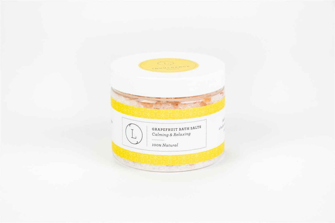 Grapefruit Natural Bath Salt Soak with Dead sea, Epsom and Himalayan salts