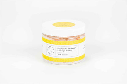 Grapefruit Natural Bath Salt Soak with Dead sea, Epsom and Himalayan salts