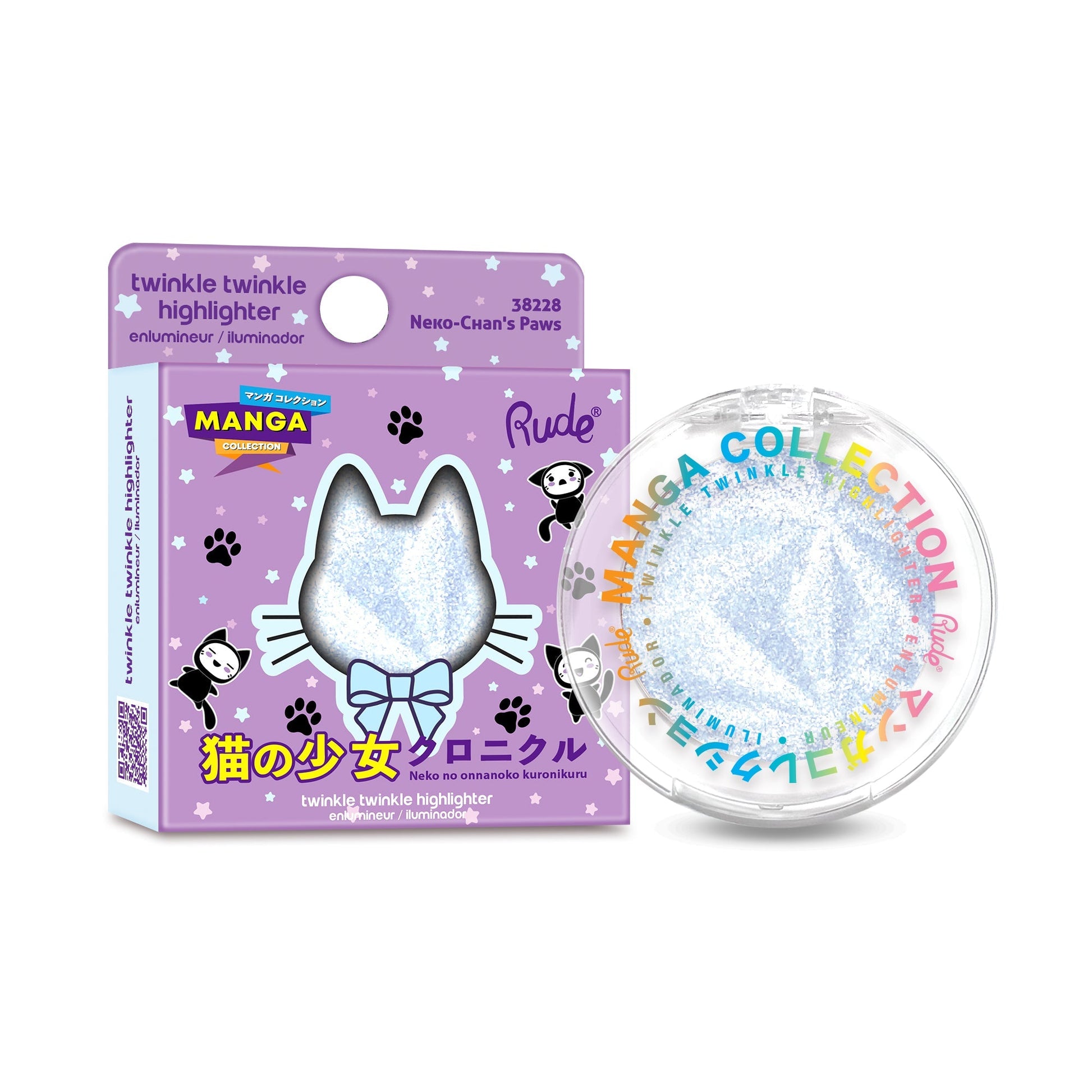 RUDE Manga Collection Twinkle Twinkle Highlighter - Neko-Chan's Paws - DestGlow
