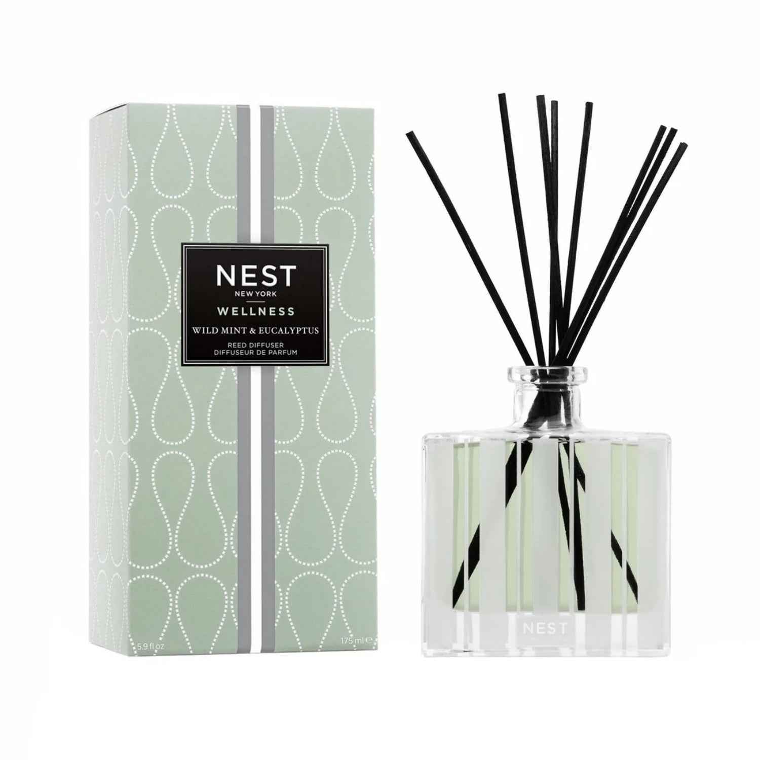 Nest New York Wild Mint &amp; Eucalyptus Reed Diffuser 5.9 OZ